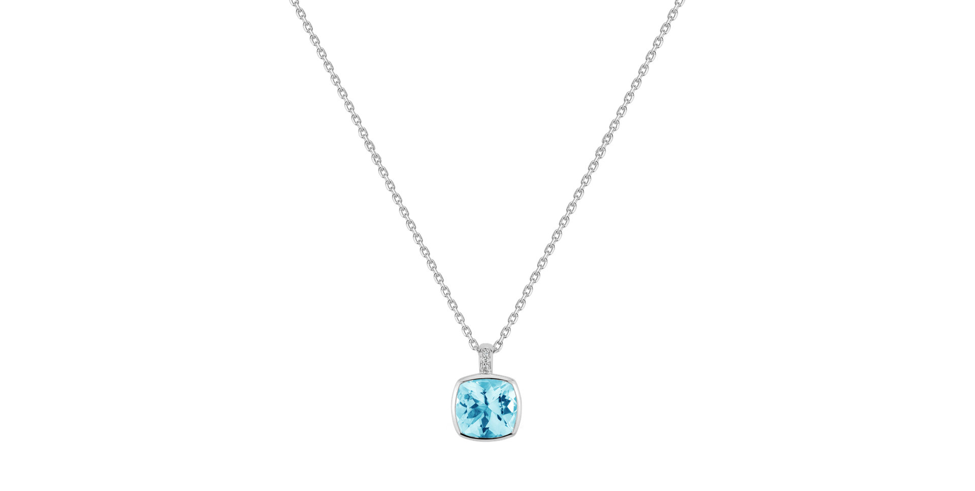 Náhrdelník s diamanty a topazem Carelia