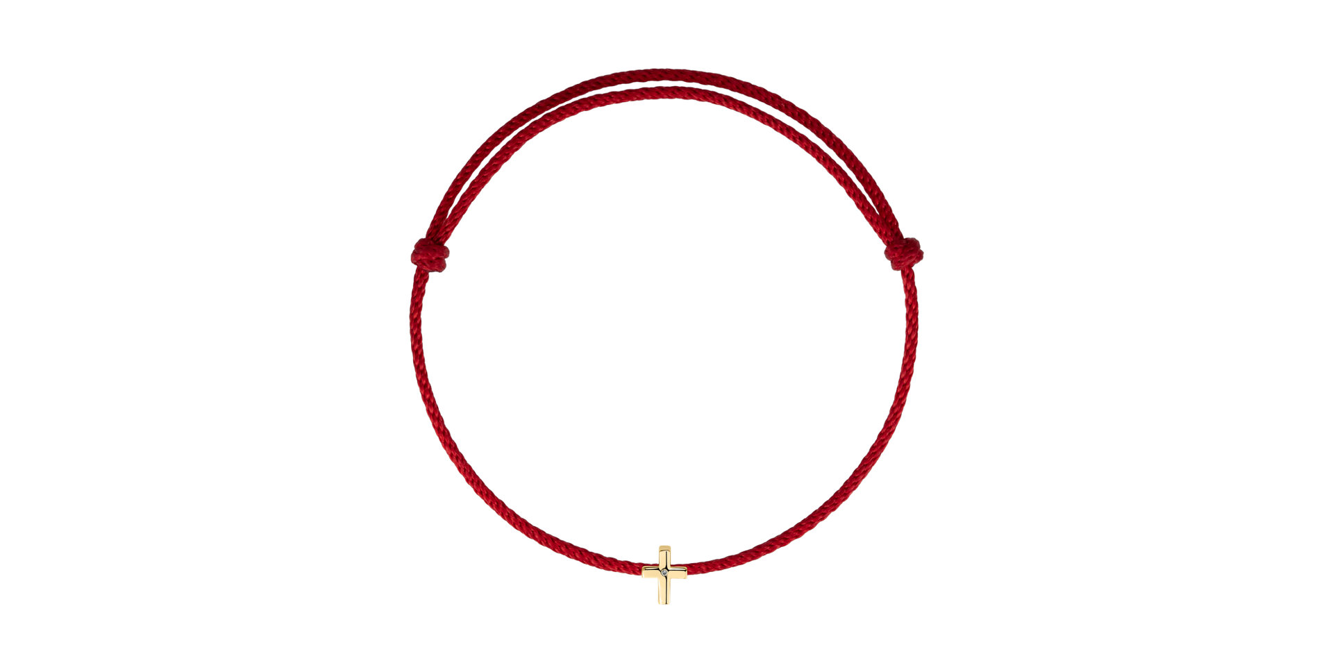 Náramek s diamantem Little Cross