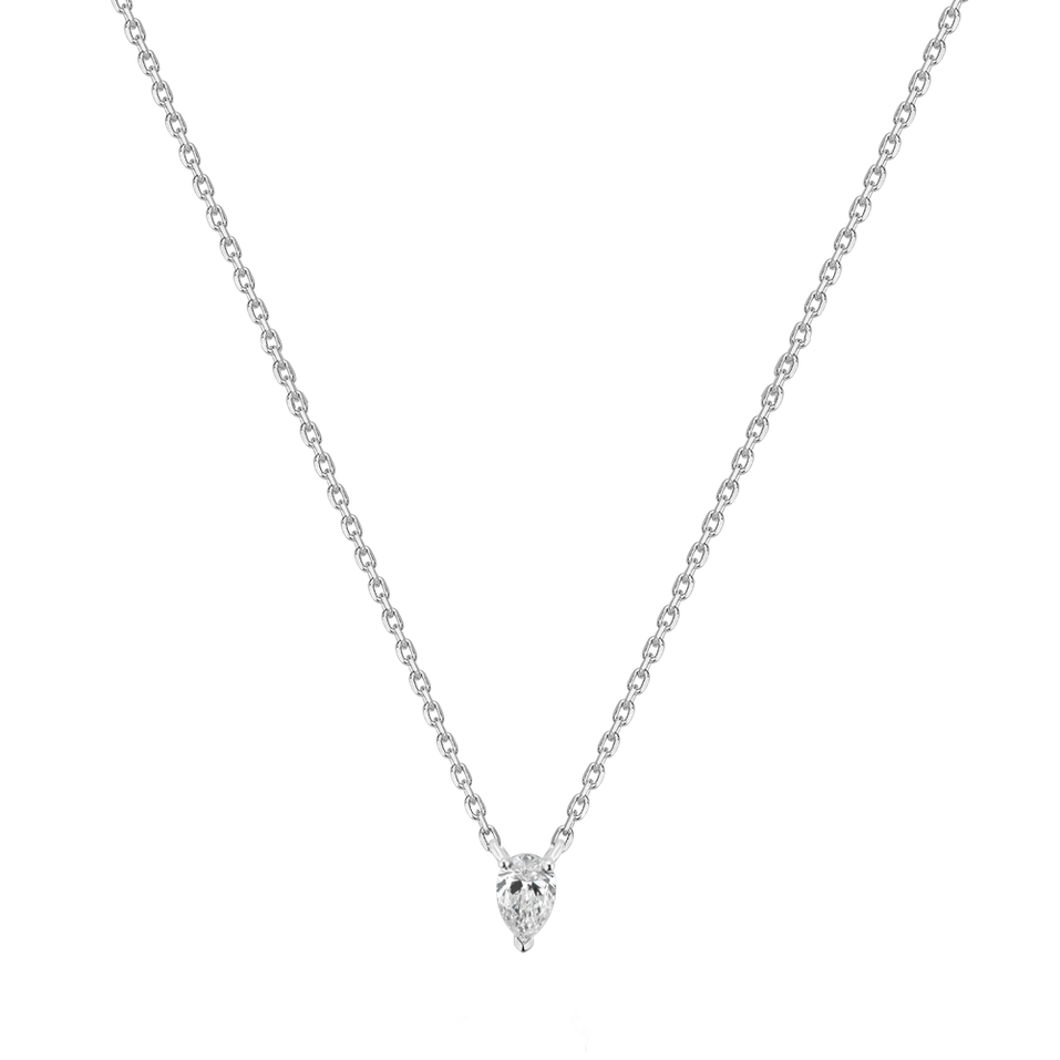 Náhrdelník s diamantem Falling Tear