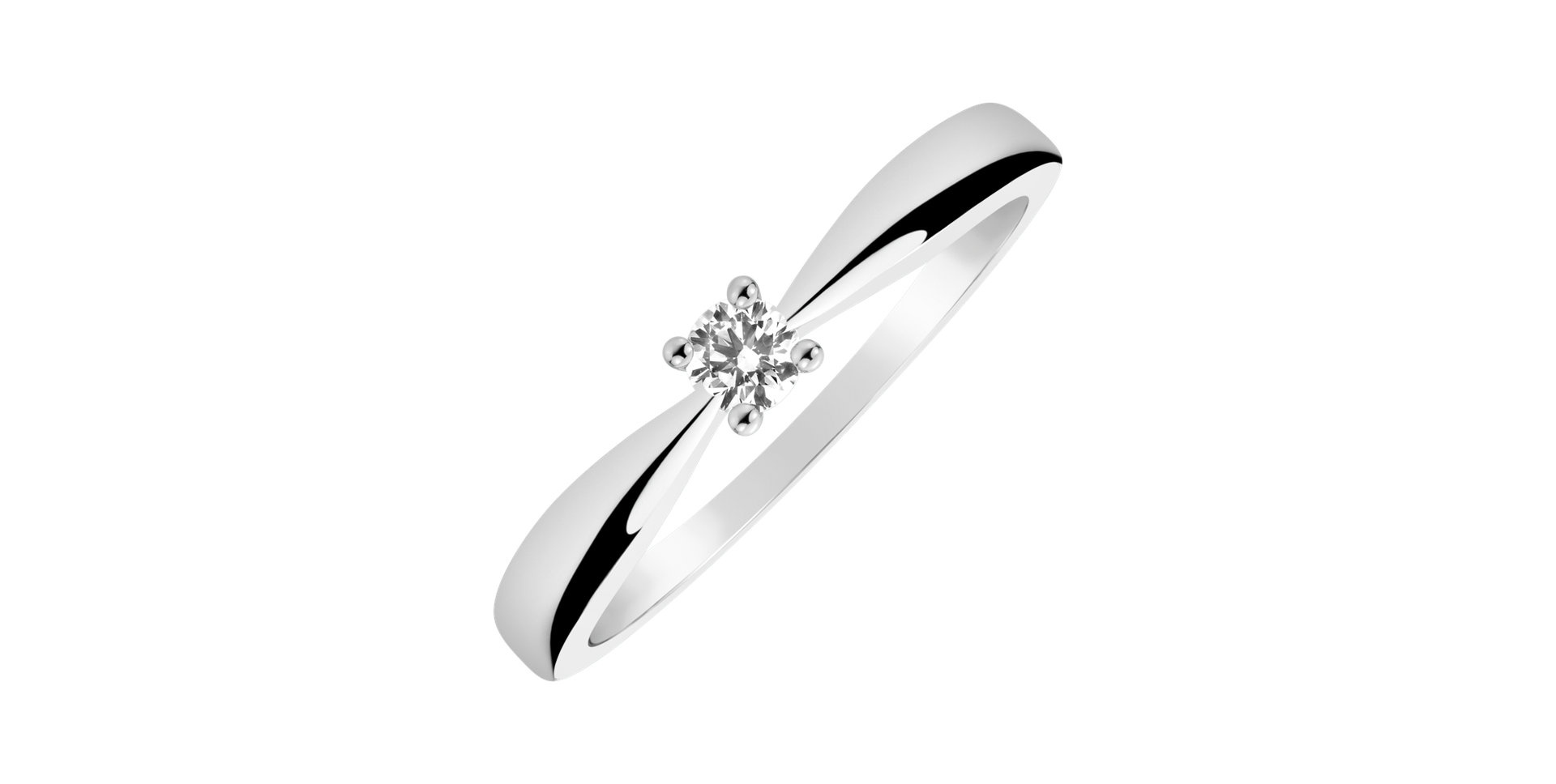 Prsten s diamantem Chic