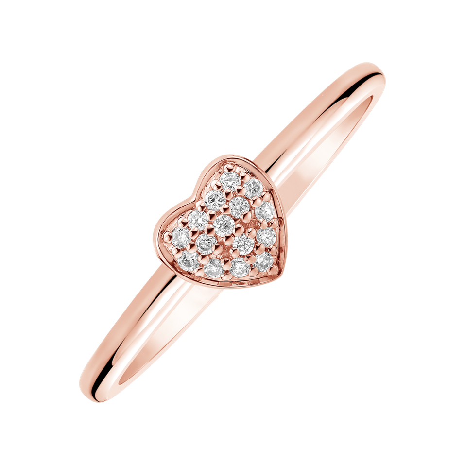 Prsten s diamanty Sparkle Heart