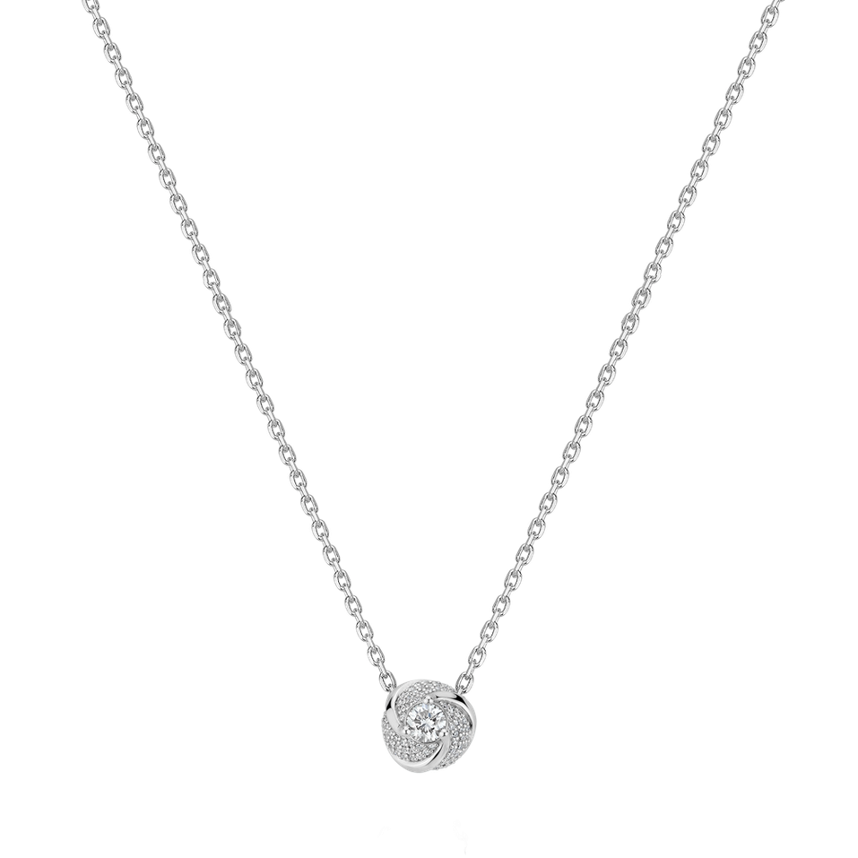 Náhrdelník s diamanty Golden Spiral