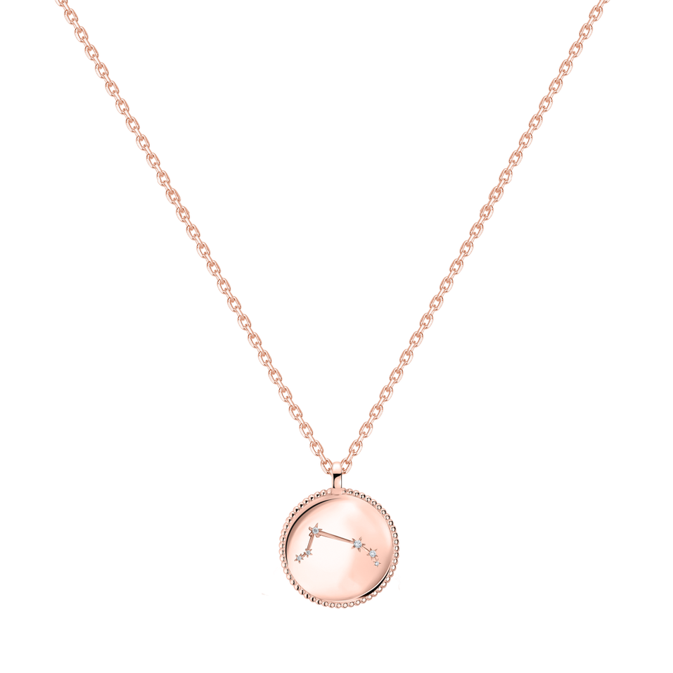 Náhrdelník s diamanty Zodiac Sign Aries