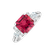 Prsten s diamanty a turmalínem Purple Magic2