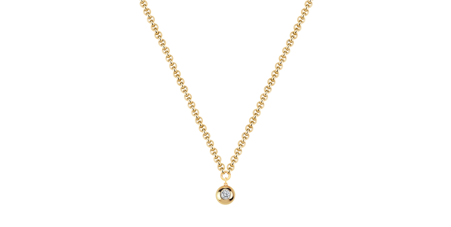 Náhrdelník s diamantem The Bold