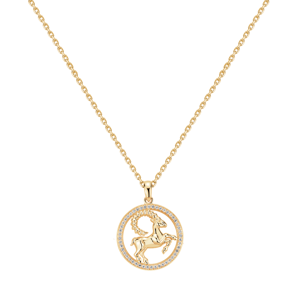 Náhrdelník s diamanty Starlit Zodiac Capricorn