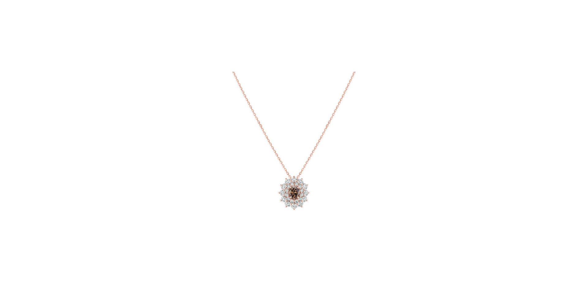 Náhrdelník s diamanty Queen of Brown Diamond