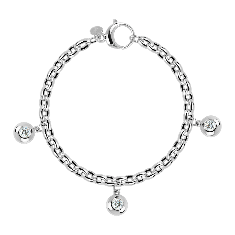 Náramek s diamanty The Bold Gem