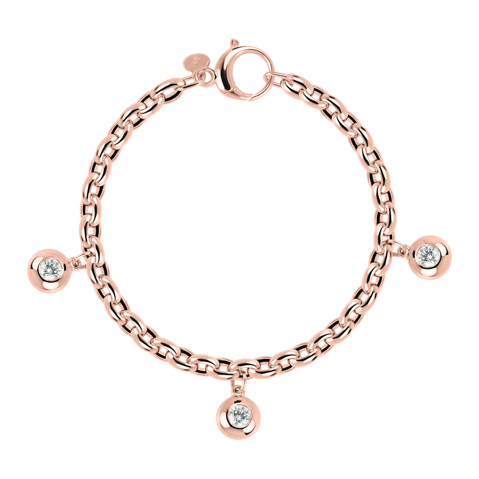 Náramek s diamanty The Bold Gem