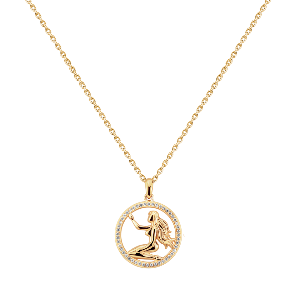 Náhrdelník s diamanty Starlit Zodiac Virgo