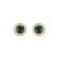 Náušnice s diamanty a malachitem Pure Malachite2