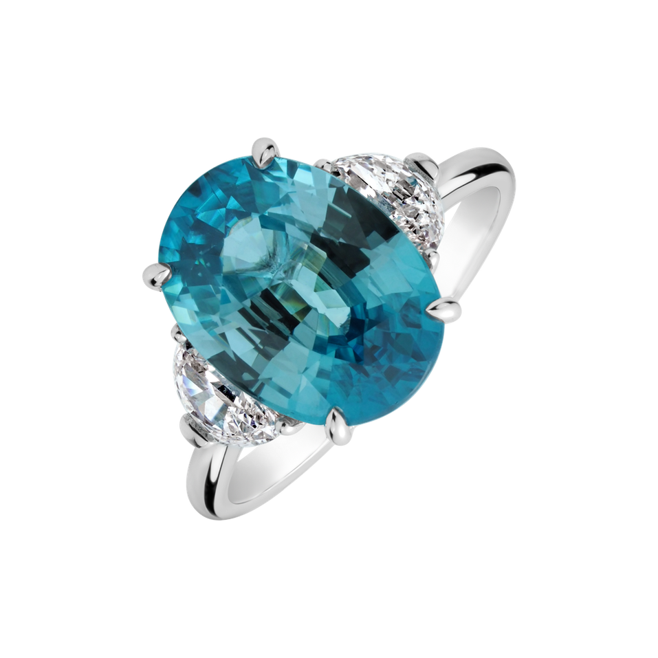 Prsten s diamanty a zirconem Dynasty Gem