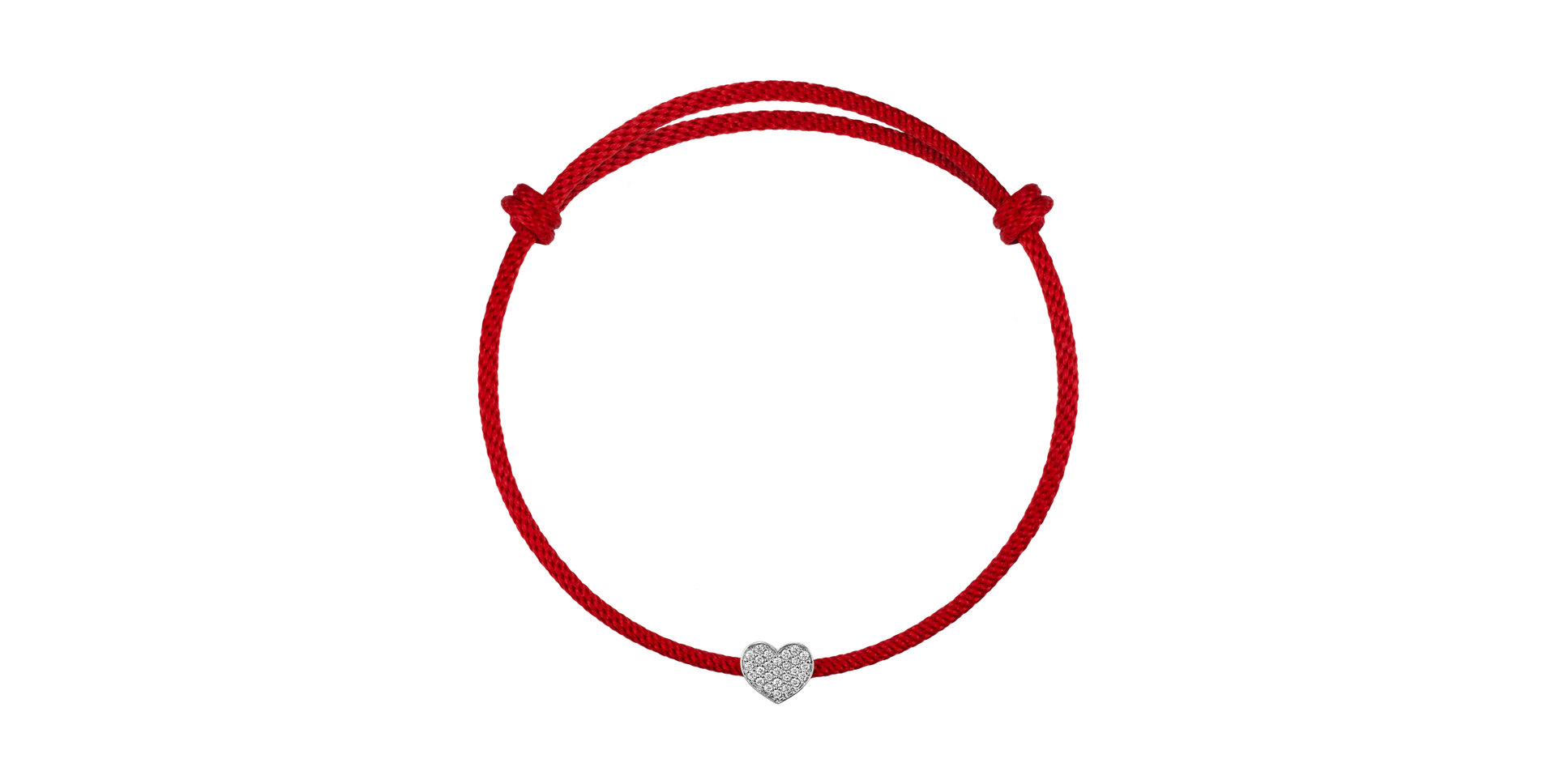 Náramek s diamanty Lovely Heart