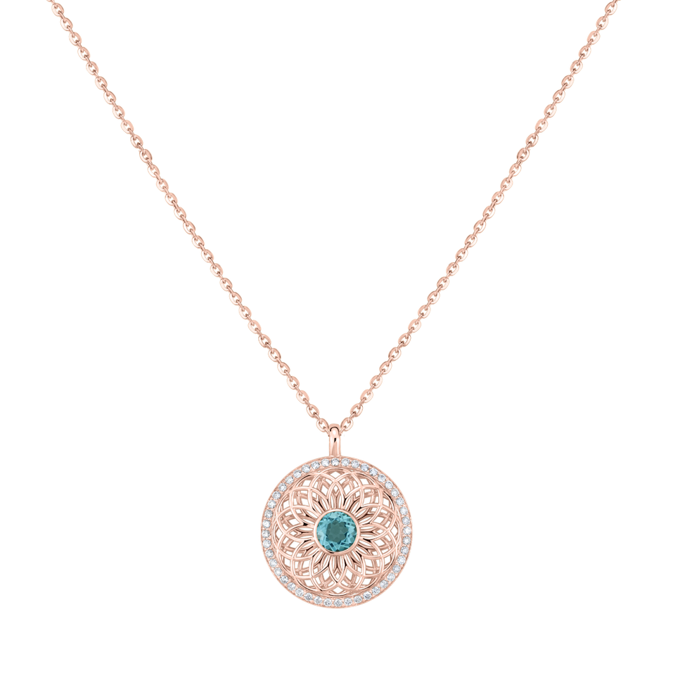 Náhrdelník s diamanty a apatitem Heart of Star