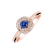 Prsten s diamanty a safírem Sapphire Circle1