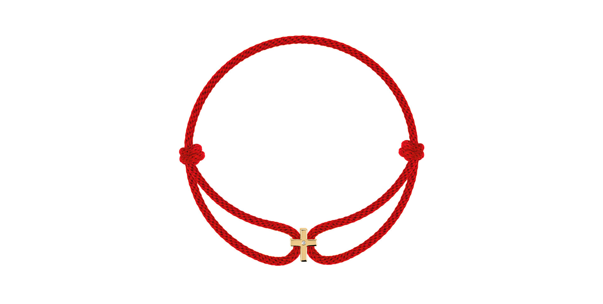 Náramek s diamantem Little Cross