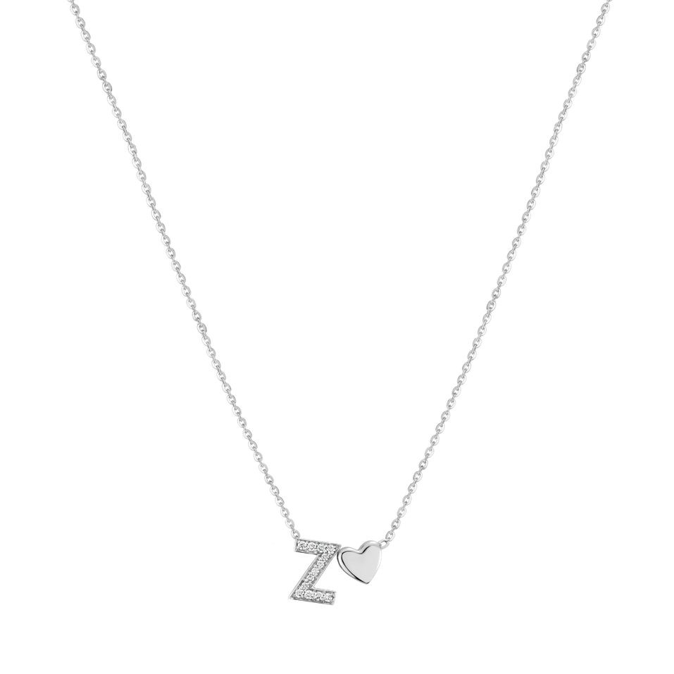 Náhrdelník s diamanty My Heart Letter