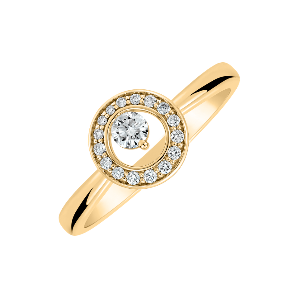 Prsten s diamanty Hidden Circle