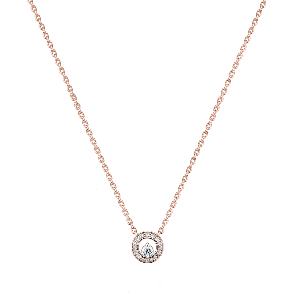 Náhrdelník s diamanty Hidden Circle
