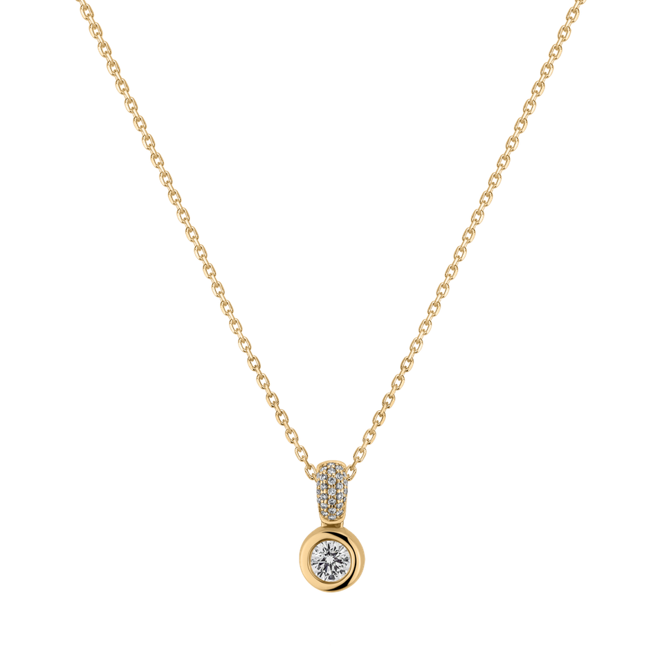 Náhrdelník s diamanty Delicate Drop