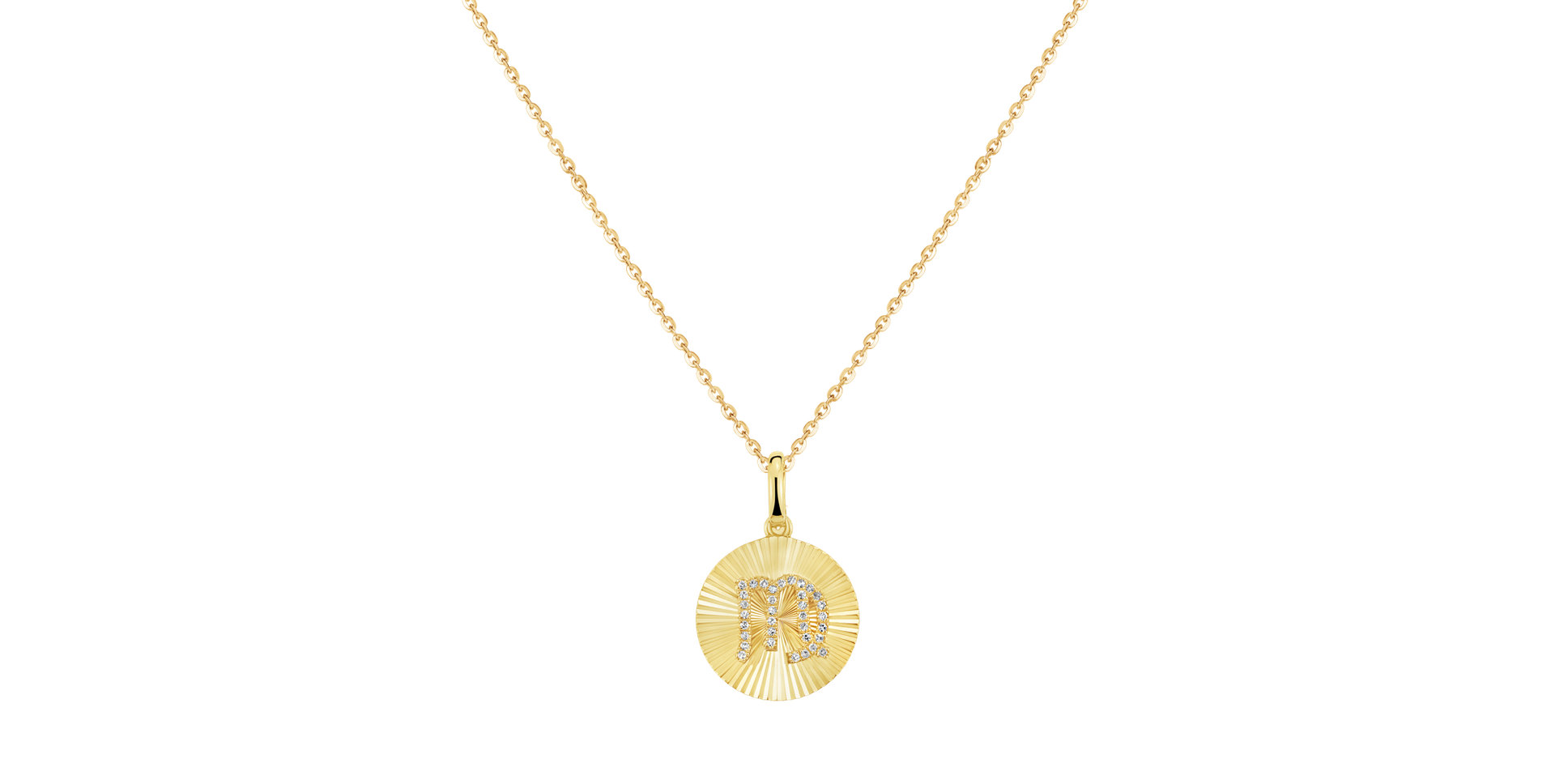 Náhrdelník s diamanty Virgo Medallion