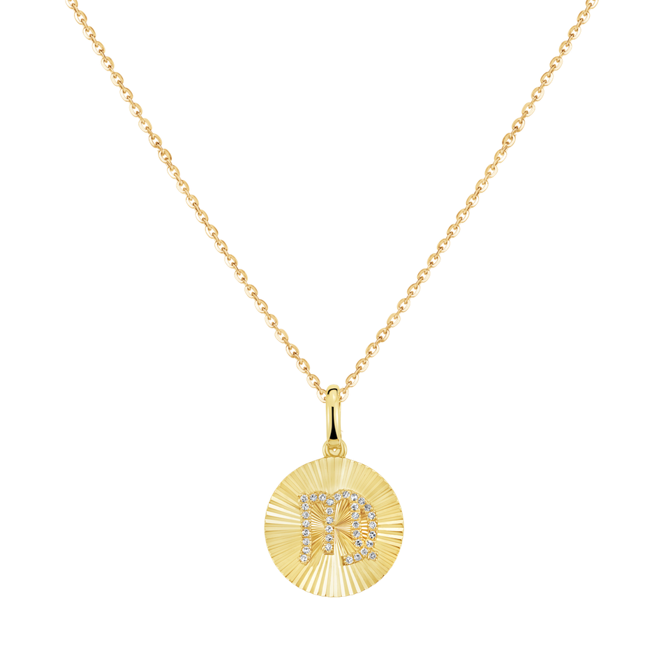Náhrdelník s diamanty Virgo Medallion