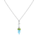 Náhrdelník s diamanty a drahokamy Diamond Wave2