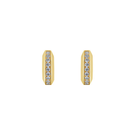 Náušnice s diamanty The Edge Circles