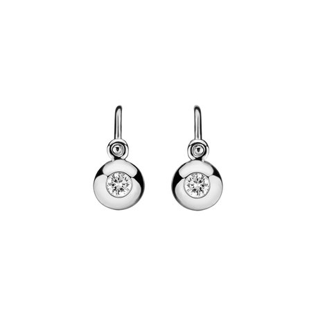 Dětské náušnice s diamantem Diamond Dot