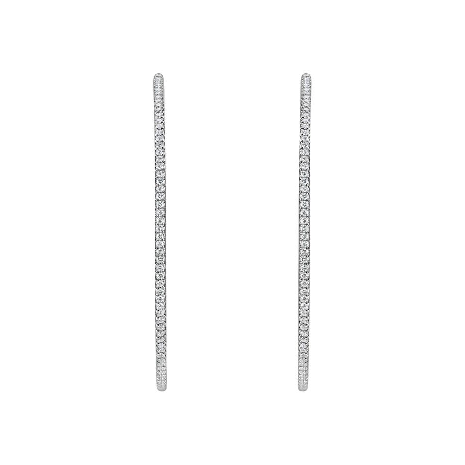 Náušnice s diamanty Sienna Loops