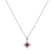 Náhrdelník s rubínem a diamanty Rhombus Of Love2