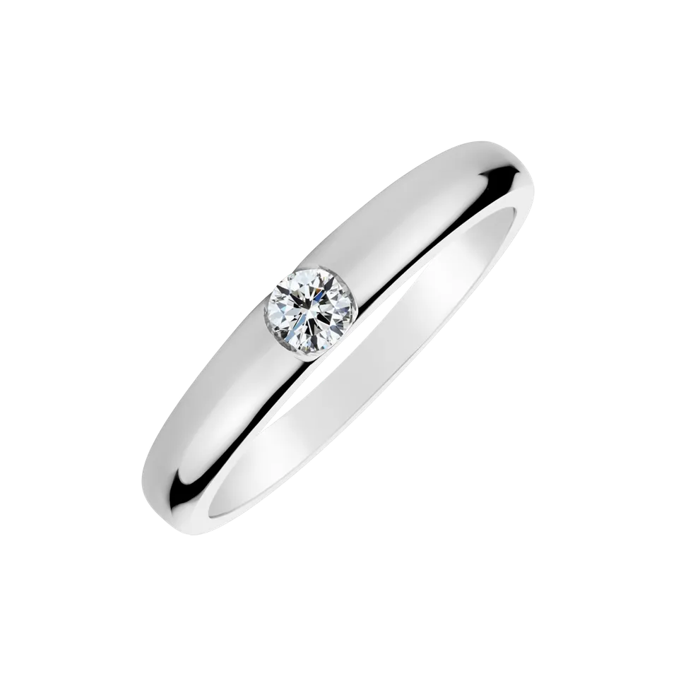 Prsten s diamantem Classic Romance