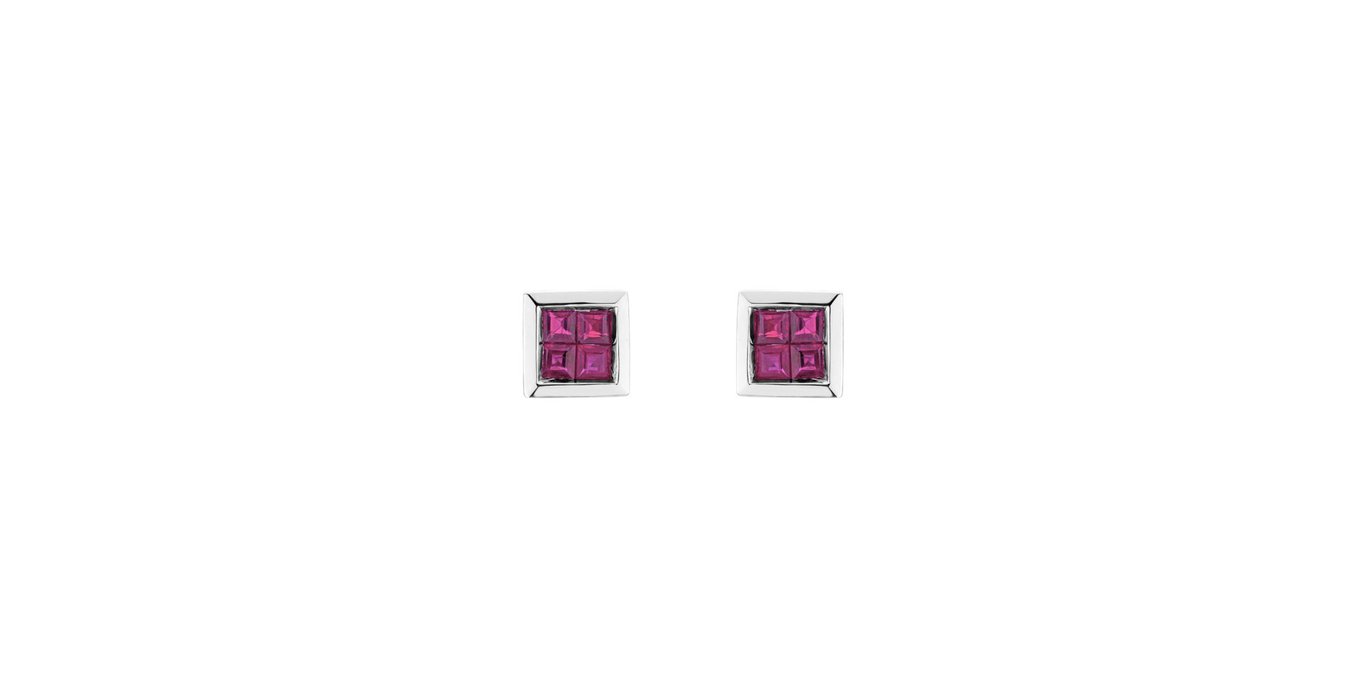 Náušnice s rubíny Tempest Fury