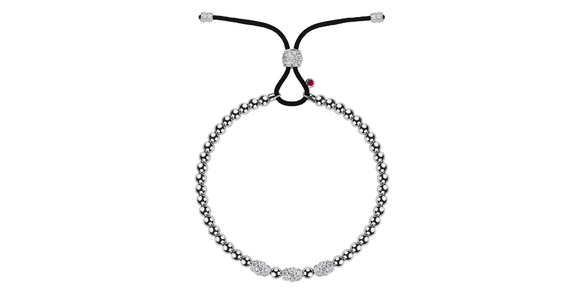 Náramek s diamanty a rubíny Egonnia