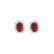 Náušnice s rubínem a diamanty Red Stars2