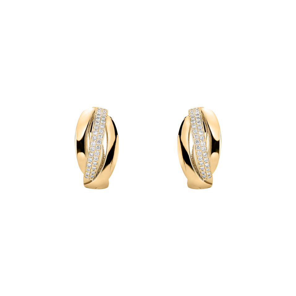 Náušnice s diamanty Charming Ray