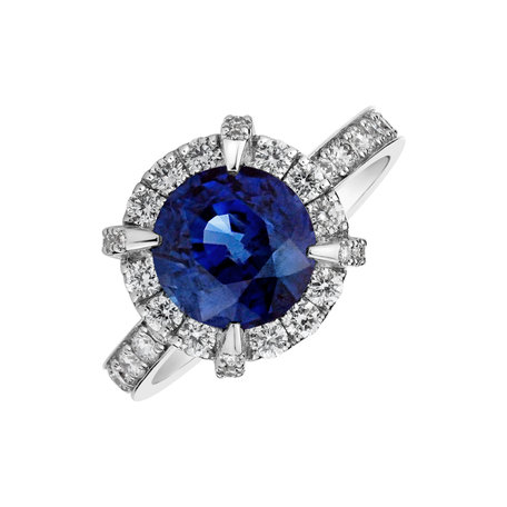 Prsten s safírem a diamanty Royal Envoy