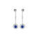 Náušnice s tanzanitem a diamanty Space Opera2