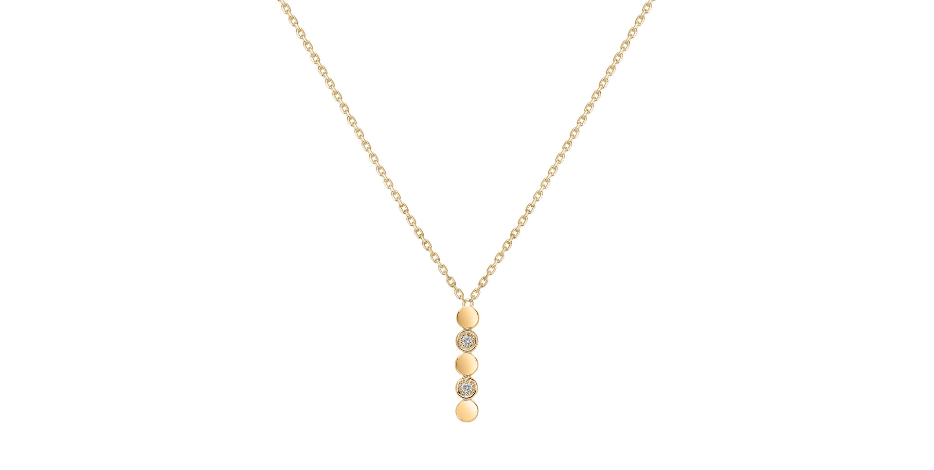 Náhrdelník s diamanty Shiny Dots