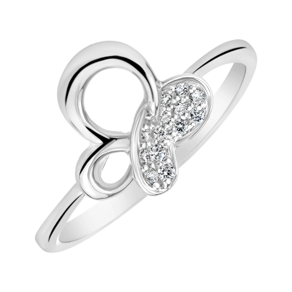 Prsten s diamanty Faelion
