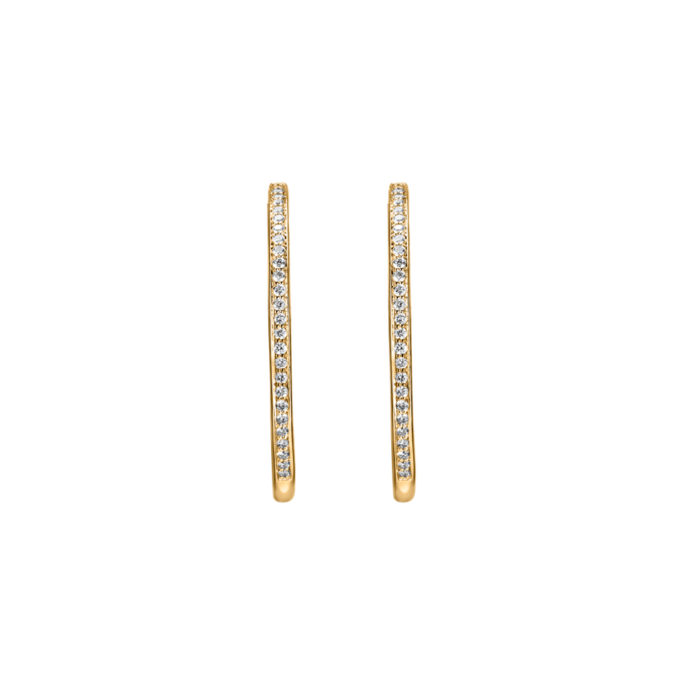 Náušnice s diamanty Eternity Gleam