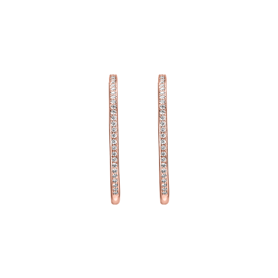 Náušnice s diamanty Eternity Gleam