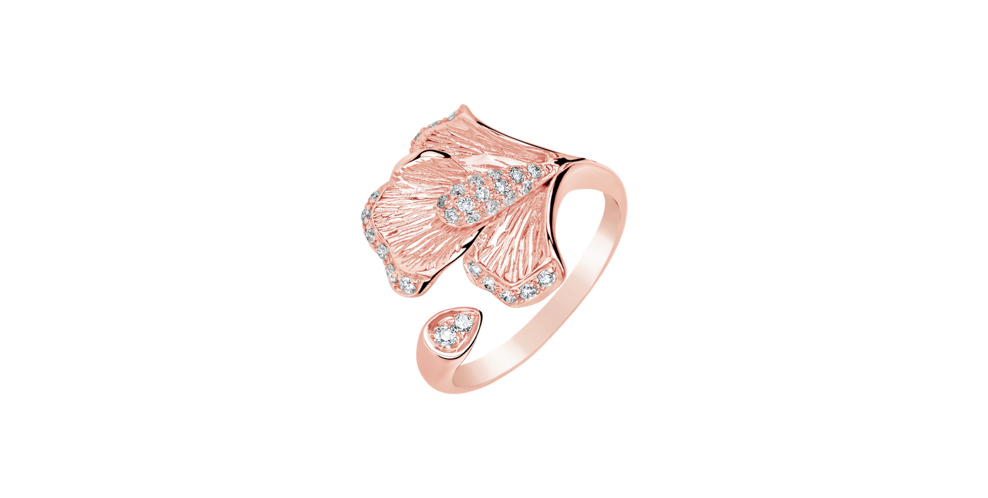 Prsten s diamanty Flower Glamour
