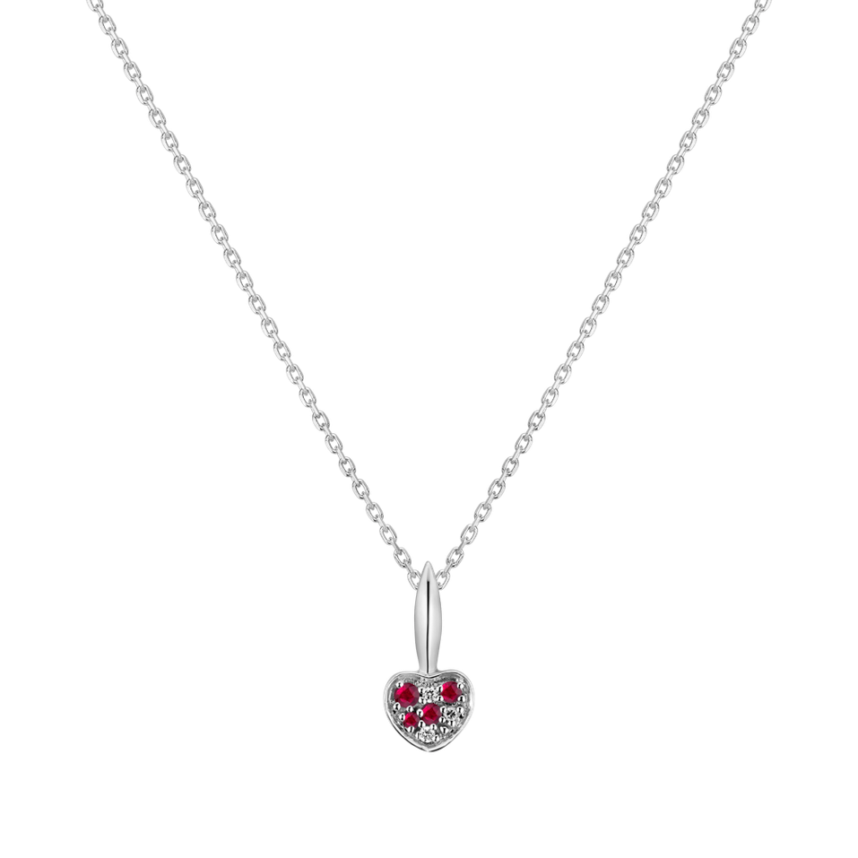 Přívěs s diamanty a rubíny Recent Emotion