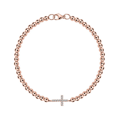 Náramek s diamanty Cure of Cross