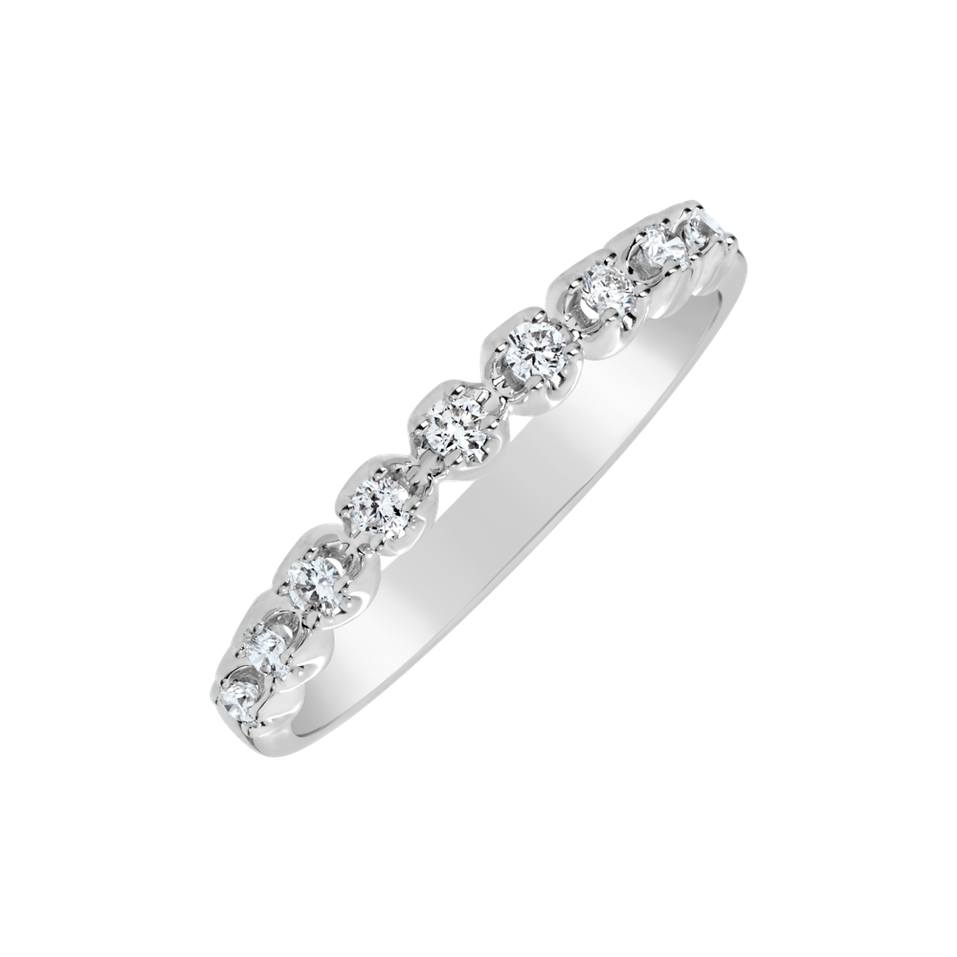 Prsten s diamanty Broken Halo