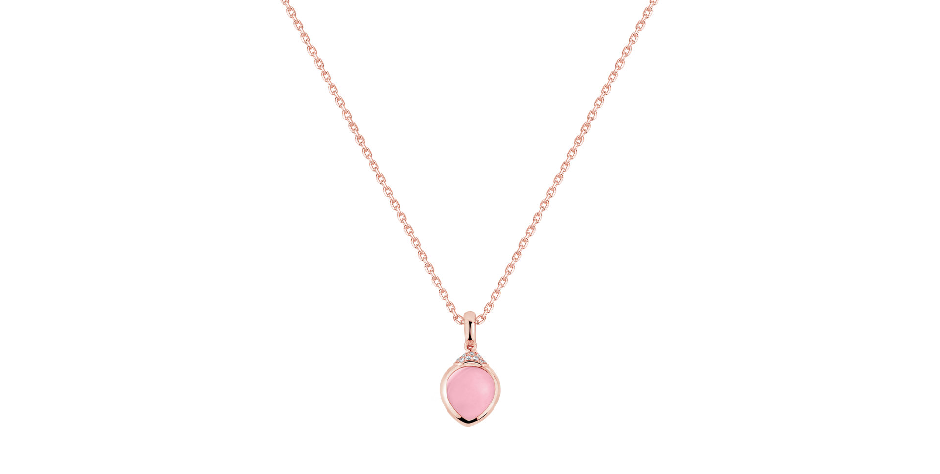 Přívěs s diamanty a růženínem Rosy Blossom