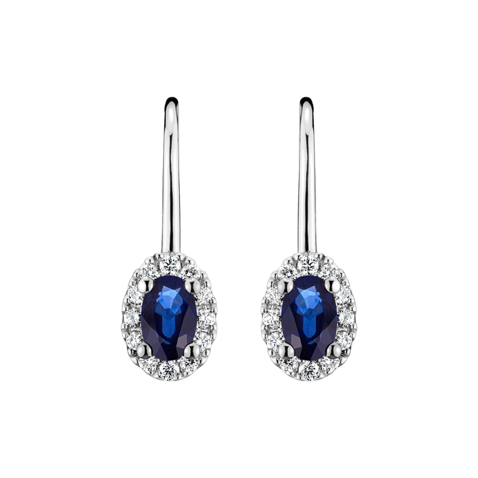 Náušnice s safírem a diamanty Imperial Allegory