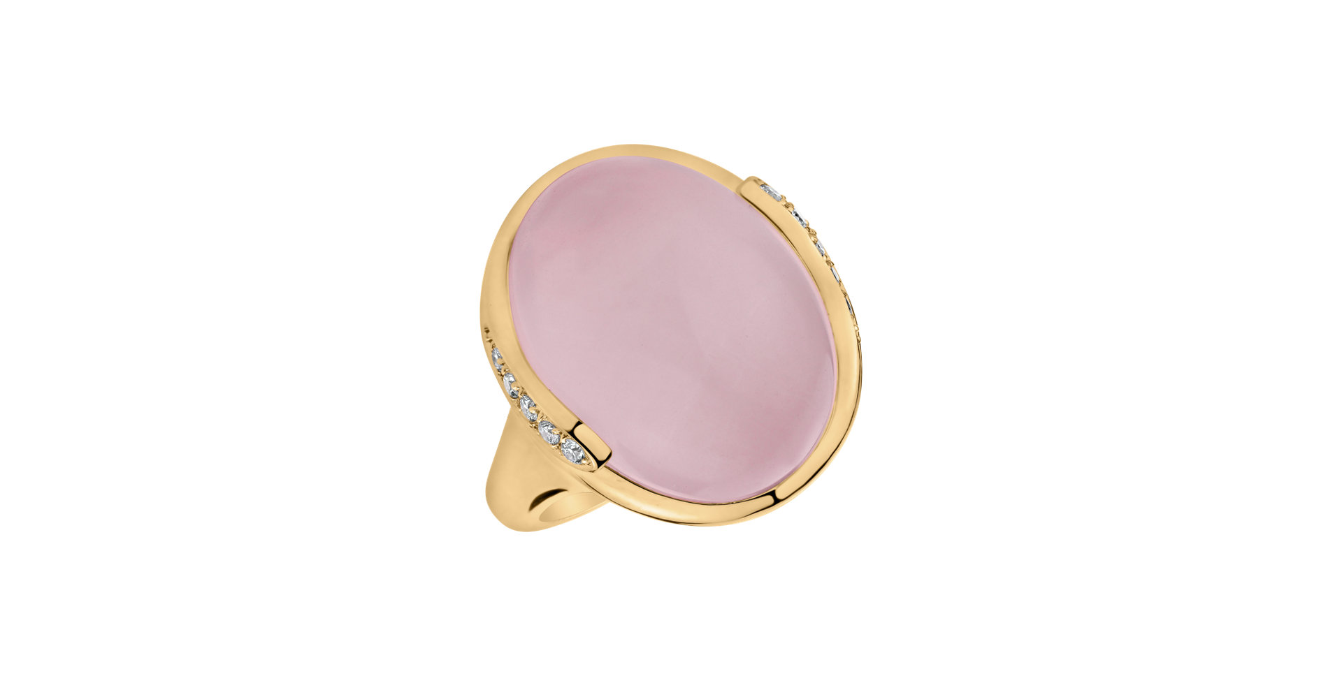 Prsten s růženínem a diamanty Charming Opera