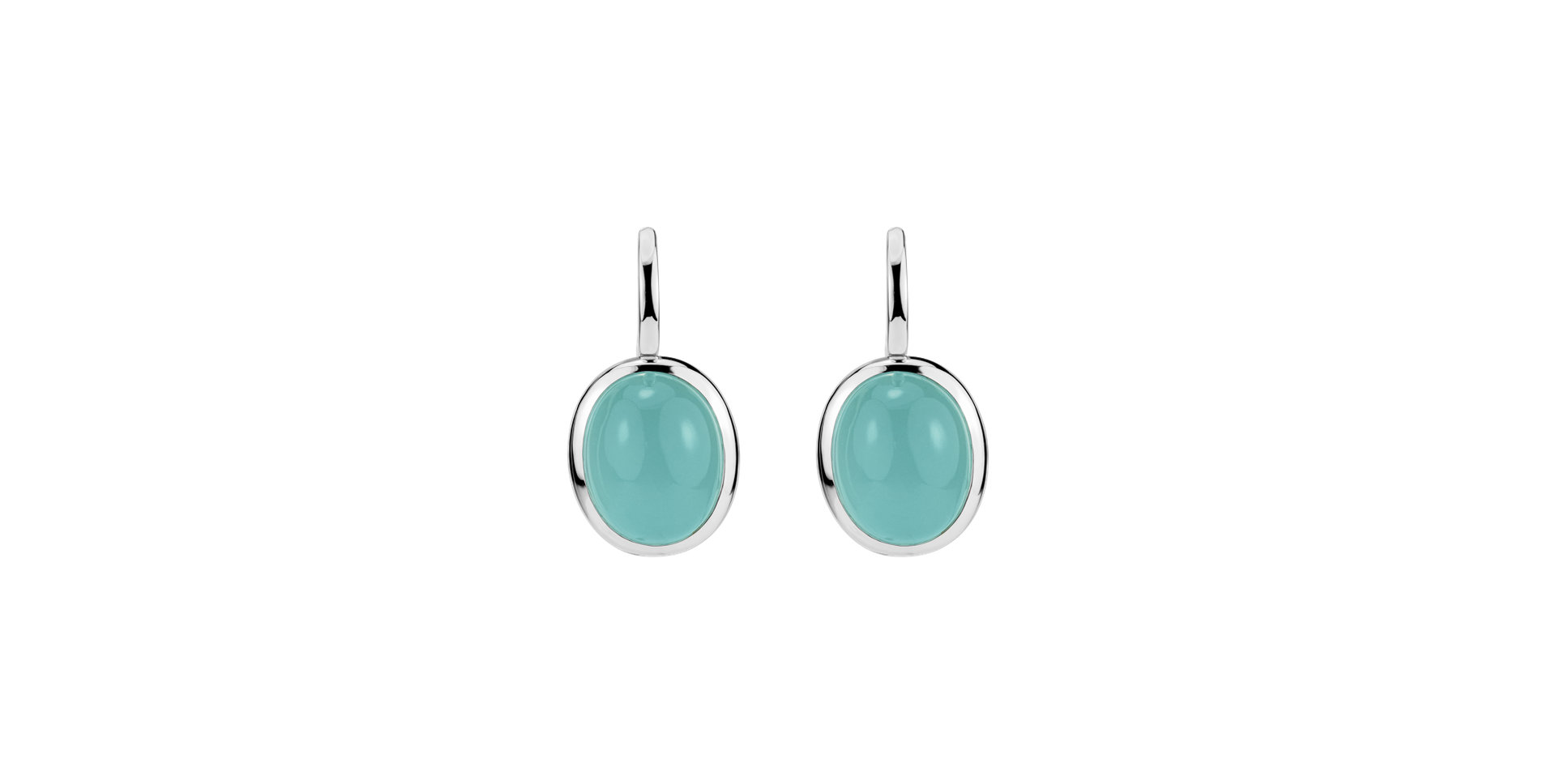 Náušnice s chalcedonem Moonlit Blossom